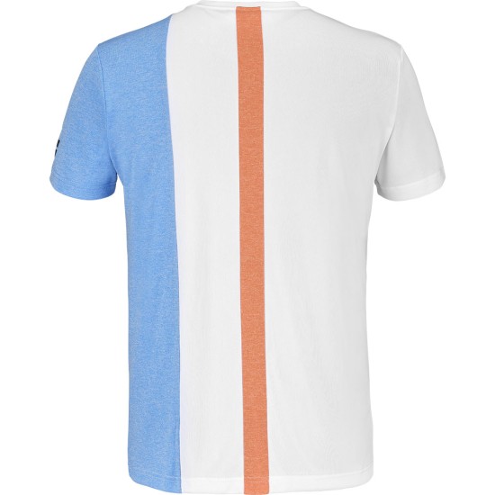PLAY CREW NECK TEE MEN WHITE / BLITHE BLUE
