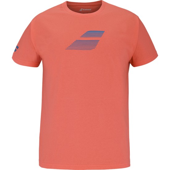 EXERCISE COTTON TEE BOY HOT CORAL