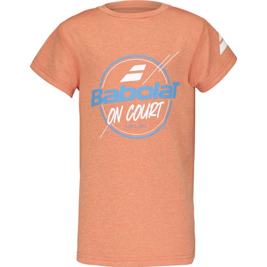 EXERCISE GRAPHIC TEE BOY VIBRANT ORANG