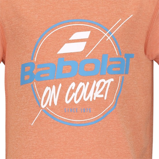 EXERCISE GRAPHIC TEE BOY VIBRANT ORANG