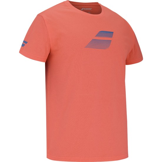 EXERCISE BIG FLAG TEE HOT CORAL