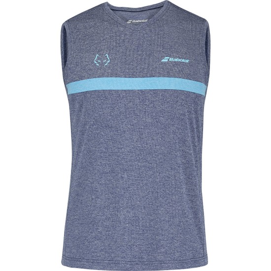 MUSCLE TANK JUAN LEBRON ESTATE BLUE HTHR 