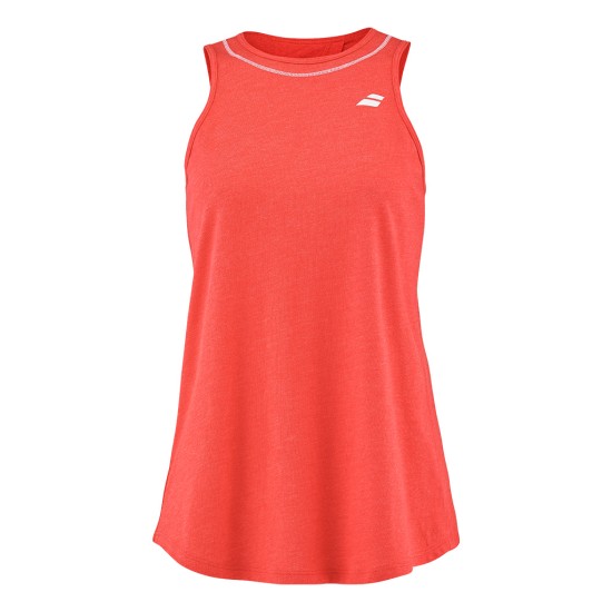 EXERCISE COTTON TANK W POPPY RED