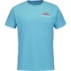PERF COTTON TEE SCUBA BLUE