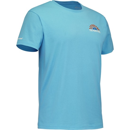 PERF COTTON TEE SCUBA BLUE