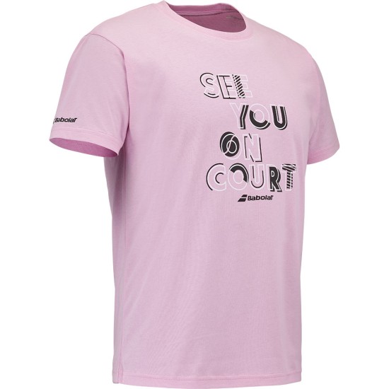 EXERCISE MESSAGE TEE LILAC SACHET