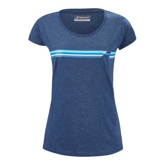 EXERSIZE STRIPE TEE ESTATE BLUE