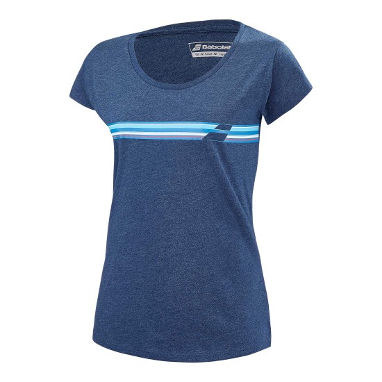 EXERSIZE STRIPE TEE ESTATE BLUE