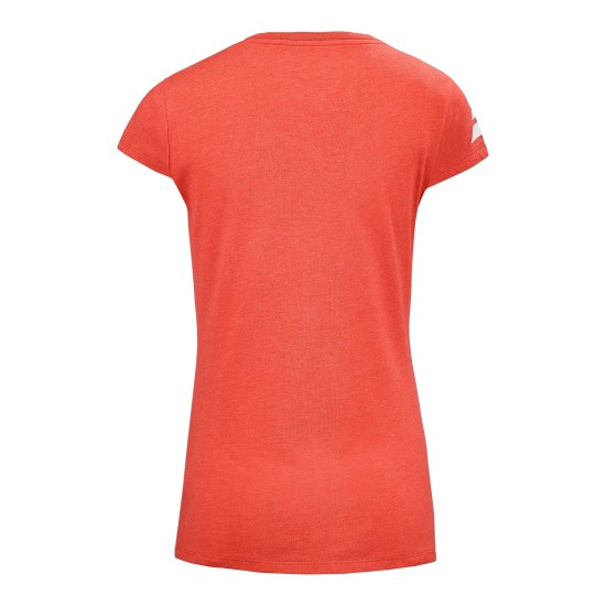EXERSIZE STRIPE TEE POPPY RED