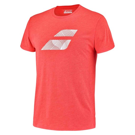 EXERCISE BIG FLAG TEE MEN POPPY RED