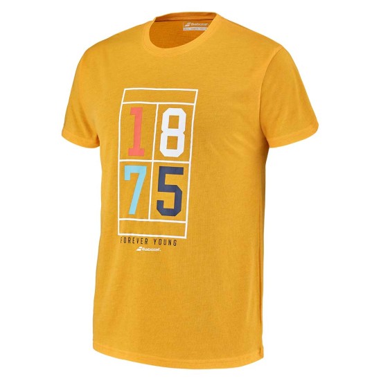EXERCISE VINTAGE TEE MEN SAFFRON HTHR