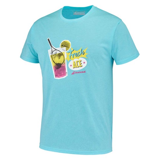 EXERCISE MESSAGE TEE MEN ANGEL BLUE