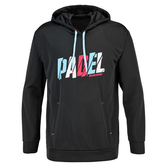 PADEL HOOD SWEAT MEN BLACK